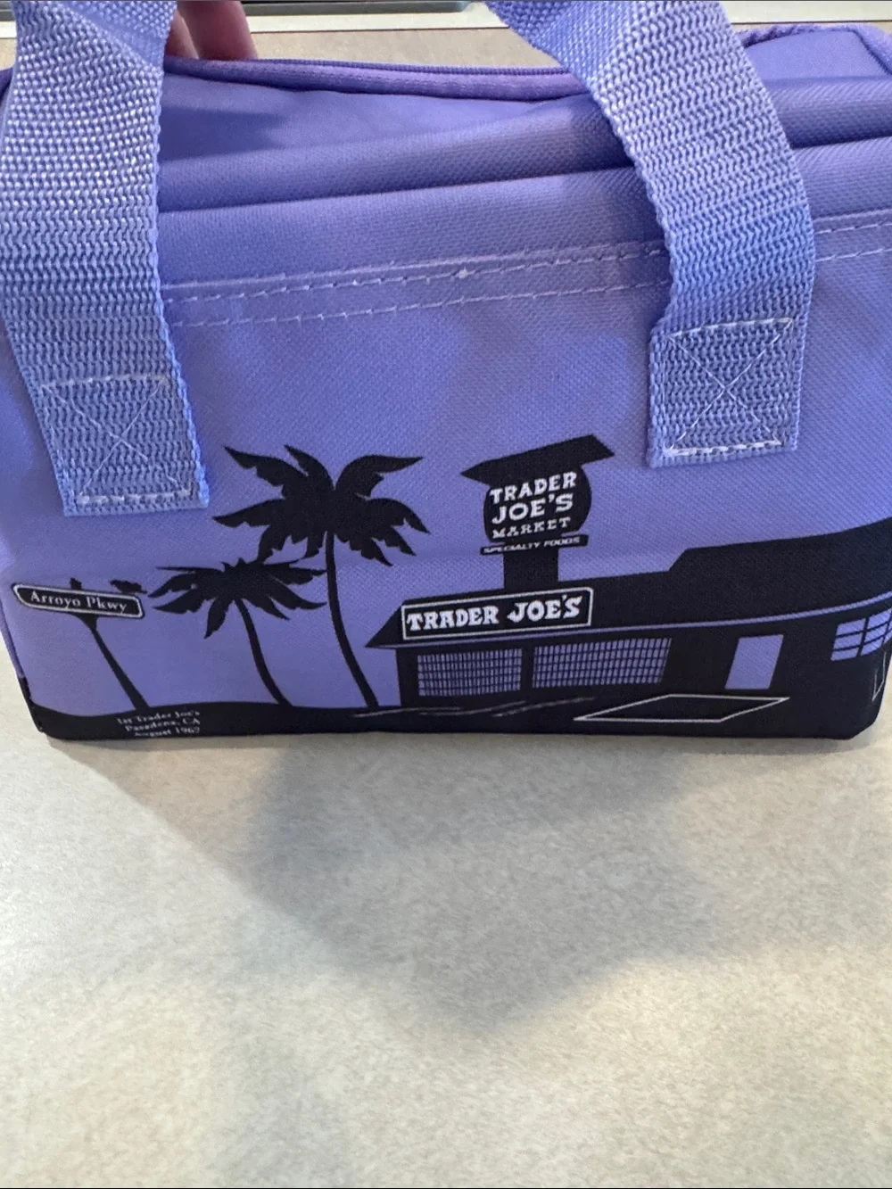 Trader Joe's Purple Insulated Lunch Cooler Bag